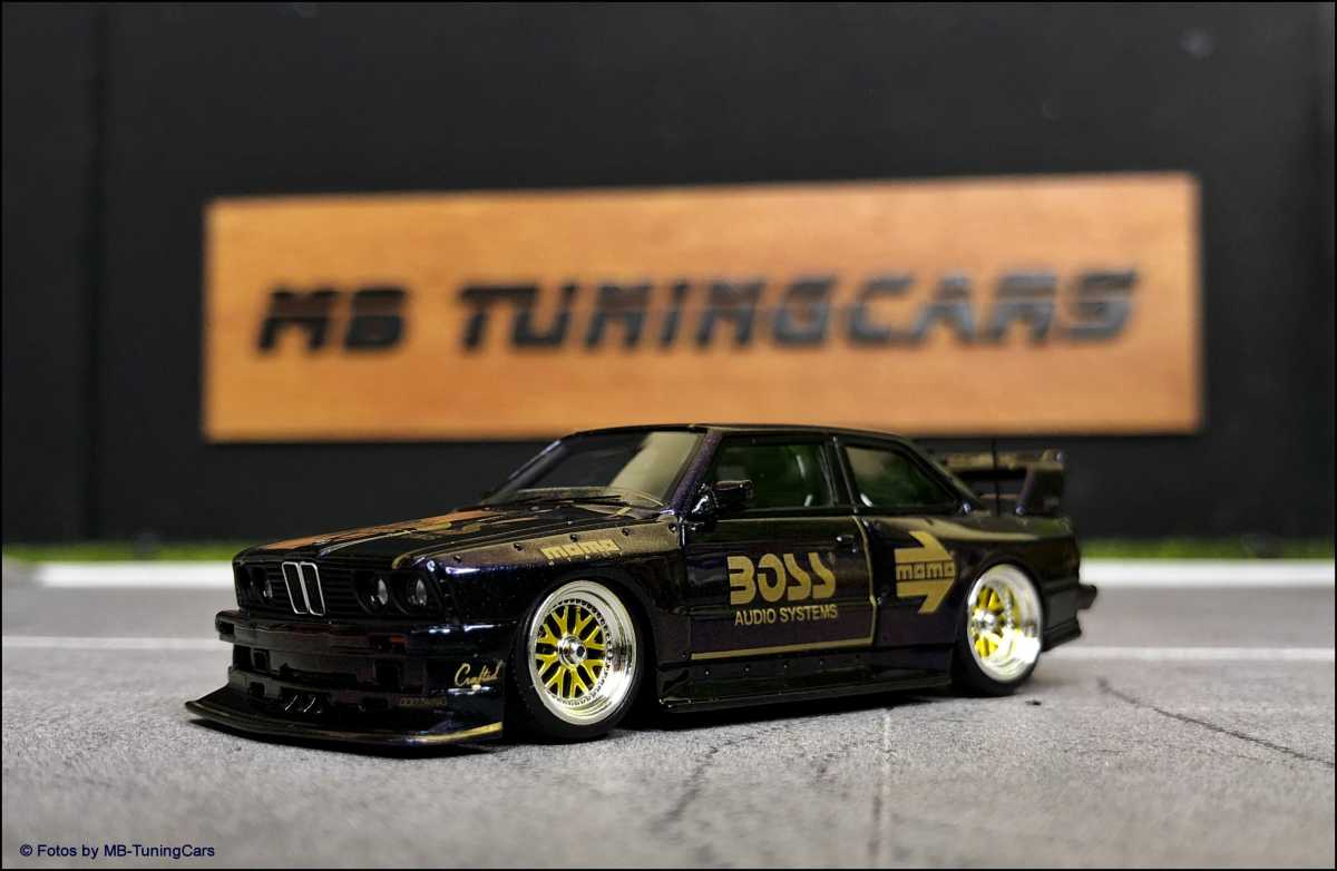 1:64 BMW E30 WIDEBODY - PURPLE CHAMELEON COLOR - LIMITED EDITION 199 Stk. inkl OVP